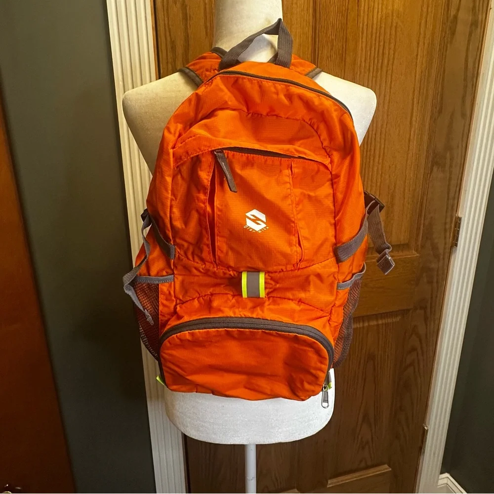 Olar Hike Orange & Gray Backpack, Durable Fabric, Padded Straps perfect 4 hiking